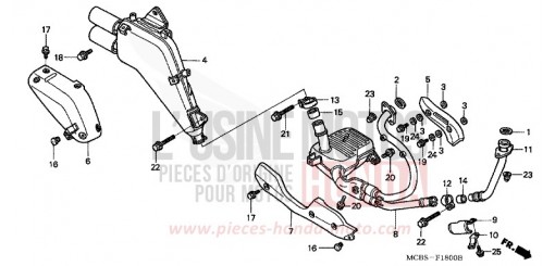 ABGAS-SCHALLDAEMPFER XL650V5 de 2005