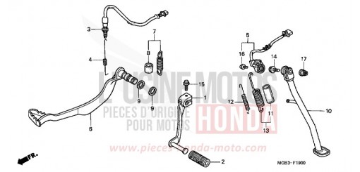 PEDAL/STAENDER XL650V5 de 2005