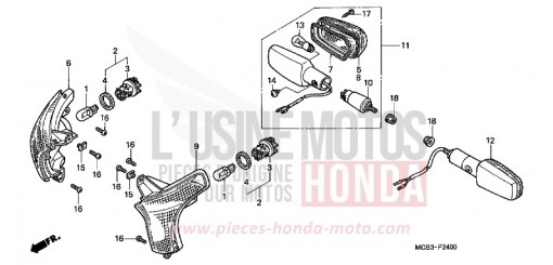BLINKER XL650VY de 2000