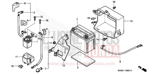 BATTERIE XL650VY de 2000