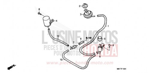 BYPASS-STEUERMAGNETVENTIL XL1000V7 de 2007