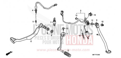 PEDAL/SEITENSTAENDER XL700VAB de 2011