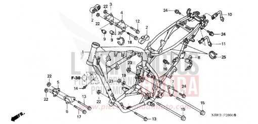 RAHMENKOERPER XR125L3 de 2003