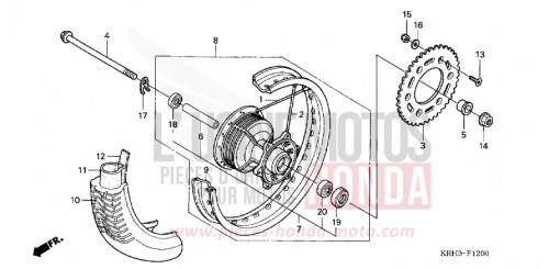 HINTERRAD XR125L3 de 2003