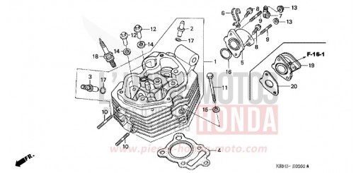 ZYLINDERKOPF XR125L4 de 2004