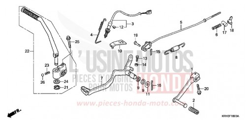 PEDALE XR125L4 de 2004