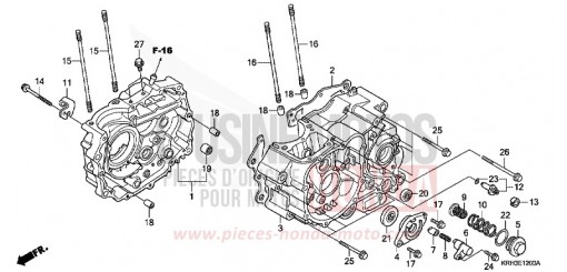 KURBELGEHAEUSE XR125L4 de 2004