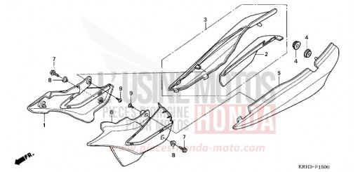 SEITENABDECKUNG XR125L4 de 2004