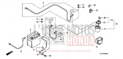 BATTERIE XR125L5 de 2005