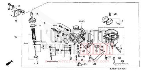 VERGASER XR125L6 de 2006