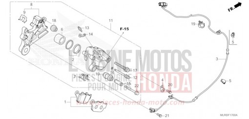 HINTERRAD-BREMSSATTEL CB500XACT de 2026