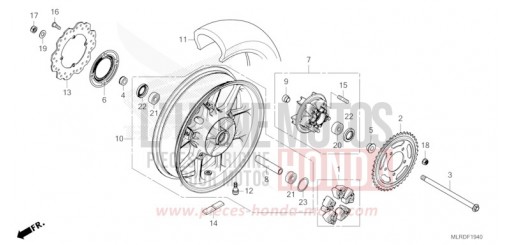 HINTERRAD CB500XACT de 2026