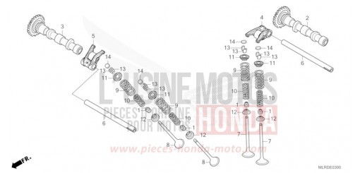 NOCKENWELLE/VENTIL CB500XAT de 2026
