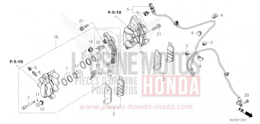 VORDERRAD-BREMSSATTEL CB500XAT de 2026