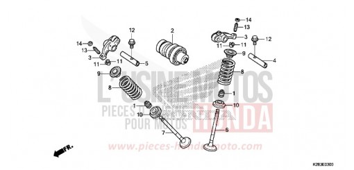 NOCKENWELLE/VENTIL CRF125FE de 2014