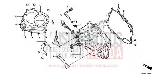 KURBELGEHAEUSEABDECKUNG CRF125FK de 2019