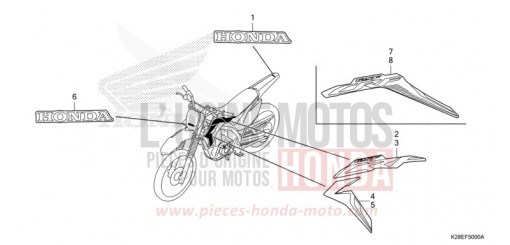 MARKE/STREIFEN CRF125FN de 2022