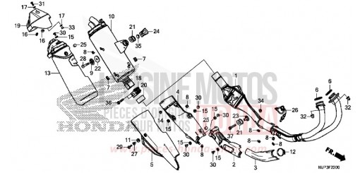 ABGAS-SCHALLDAEMPFER CRF1000AG de 2016