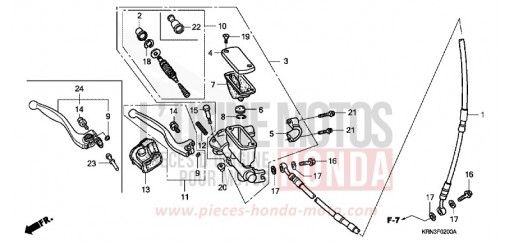 VORDERRADBREMSE CRF250R5 de 2005