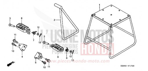 STAENDER/STUFE CRF250R5 de 2005