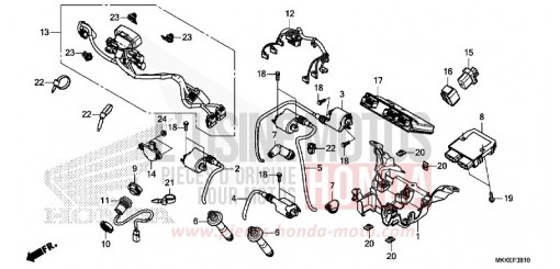 HILFSKABELBAUM/ZUENDSPULE CRF1000A2K de 2019