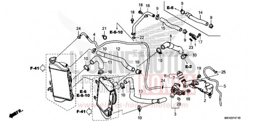 KUEHLERSCHLAUCH/WASSERROHR CRF1000A2K de 2019