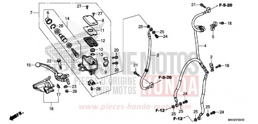 VORDERRADBREMSE CRF1000A2K de 2019
