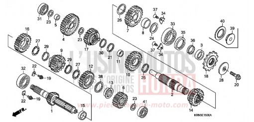 GETRIEBE CRF250R8 de 2008