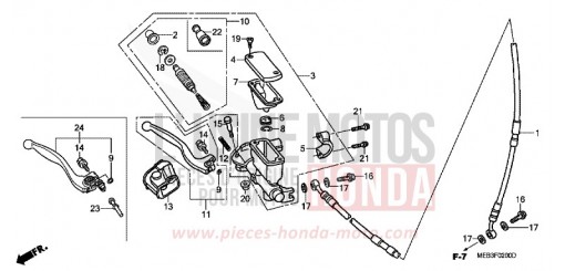 VORDERRADBREMSE CRF450R2 de 2002
