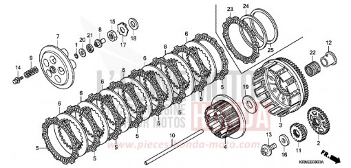 KUPPLUNG CRF250RA de 2010