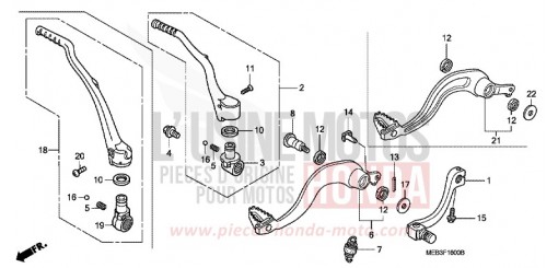 PEDAL/KICKSTARTER-ARM CRF450R8 de 2008