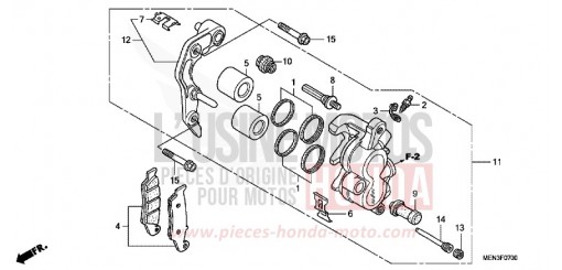 VORDERRAD-BREMSSATTEL CRF450R9 de 2009