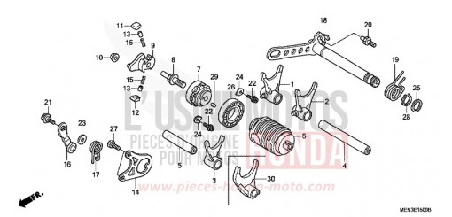 SCHALTWALZE CRF450RA de 2010