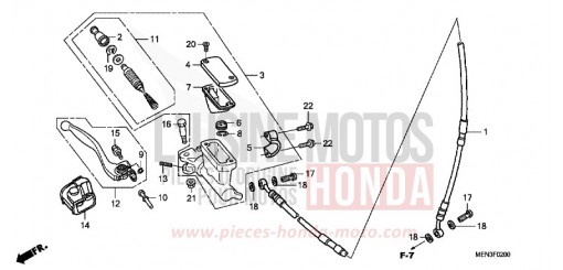 VORDERRADBREMSE CRF450RB de 2011