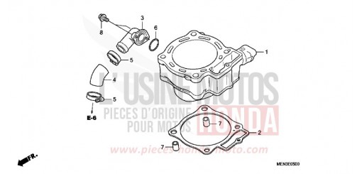 ZYLINDER CRF450RC de 2012