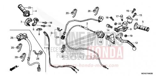 HEBELGRIFF/SCHALTER/KABEL CRF450RD de 2013