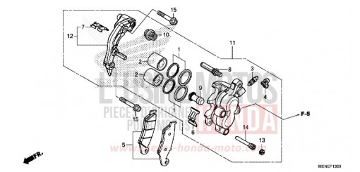 VORDERRAD-BREMSSATTEL CRF450RD de 2013