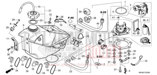 KRAFTSTOFFTANK CRF450RF de 2015