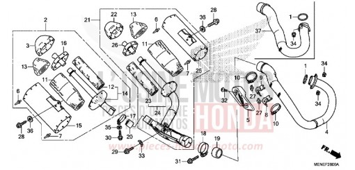 ABGAS-SCHALLDAEMPFER CRF450RF de 2015