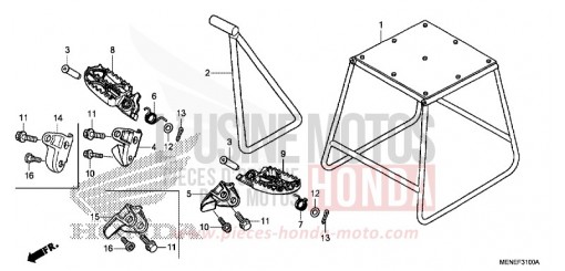 STUFE/STAENDER CRF450RF de 2015