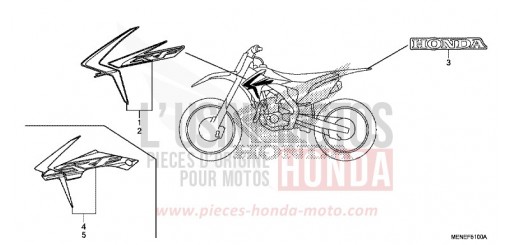 MARKE/STREIFEN CRF450RF de 2015