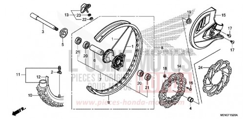 VORDERRAD CRF450RG de 2016