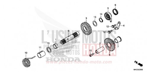 KICKSTARTERSPINDEL CRF450RH de 2017