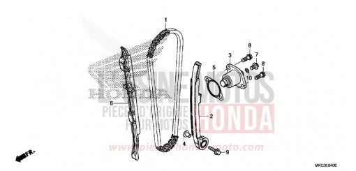 NOCKENWELLENKETTE/SPANNVORRICHTUNG CRF450RJ de 2018