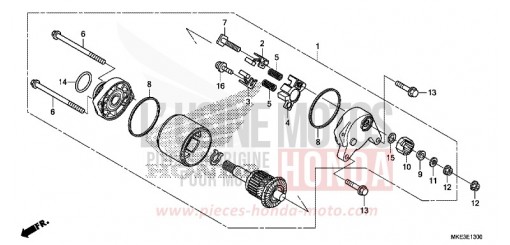 ANLASSER CRF450RJ de 2018