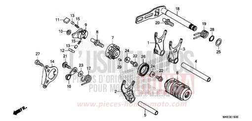 SCHALTTROMMEL CRF450RJ de 2018