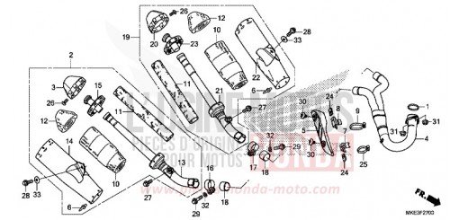 ABGAS-SCHALLDAEMPFER CRF450RJ de 2018
