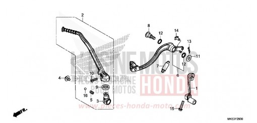 PEDAL/KICKSTARTER-ARM CRF450RJ de 2018