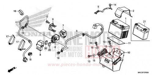 BATTERIE CRF450RJ de 2018
