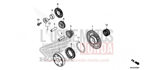 ANLASSERKUPPLUNG CRF450RK de 2019